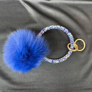 Fur Pom Pom keychain
